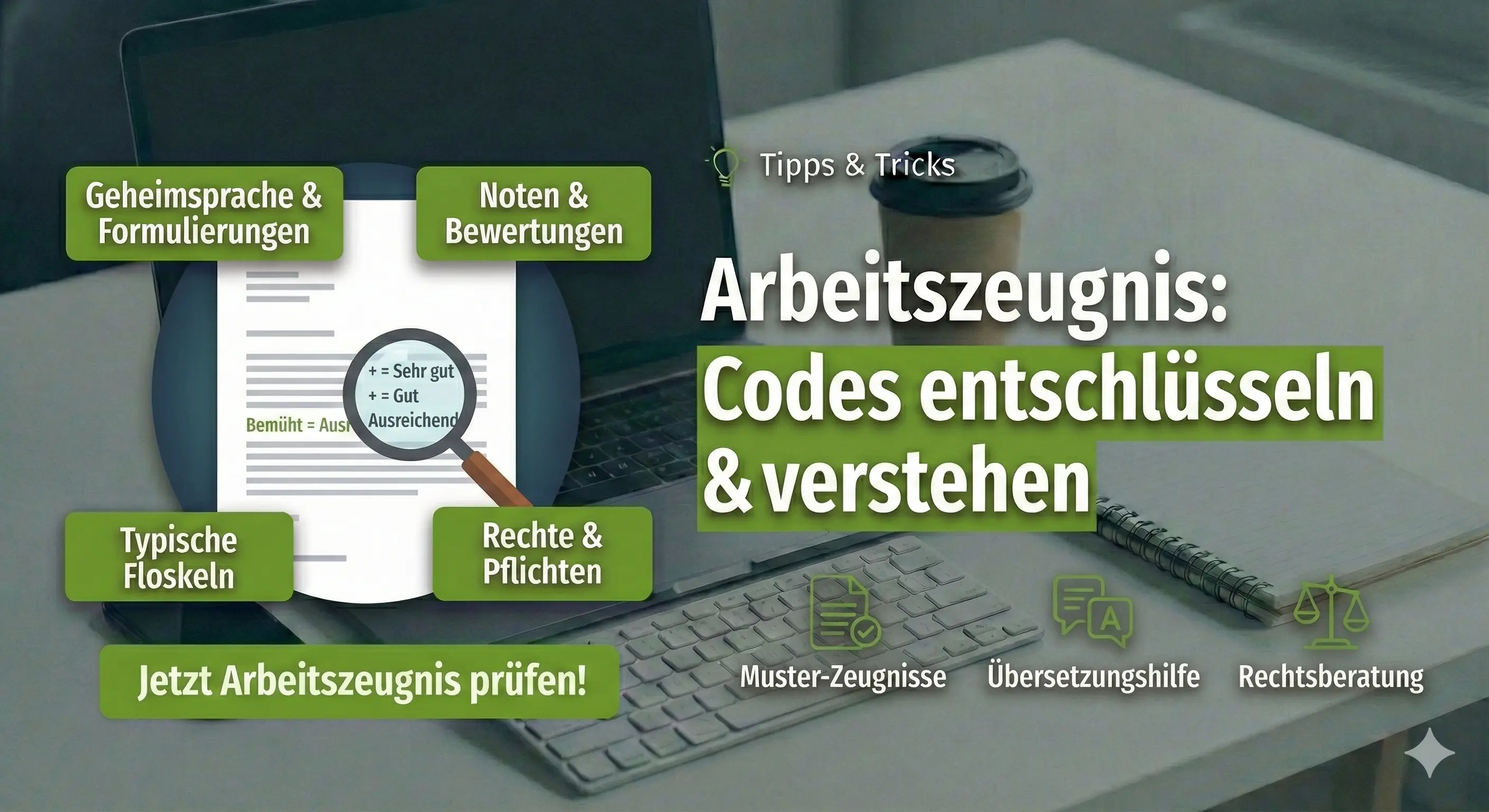 Arbeitszeugnis - Codes entschlüsseln & verstehen